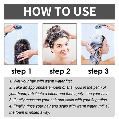Hair Growth Shampoo Deeply Nourishes Reduce Dryness Loss Treatment Effective Repairing Frizz Strengthen Roots Hair Care Shampoo