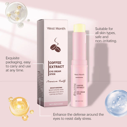 West Month | Caffeine Eye Cream Stick | Lifting, Firming, Fade Dark Circles & Eye Bags, Deep Moisturizing, Brightening | 3g