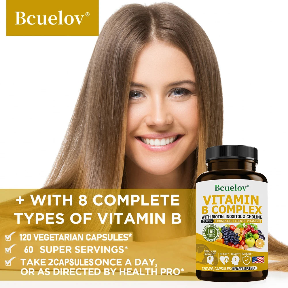 Bcuelov | Vitamin B Complex | Brain, Hair & Immunity Support