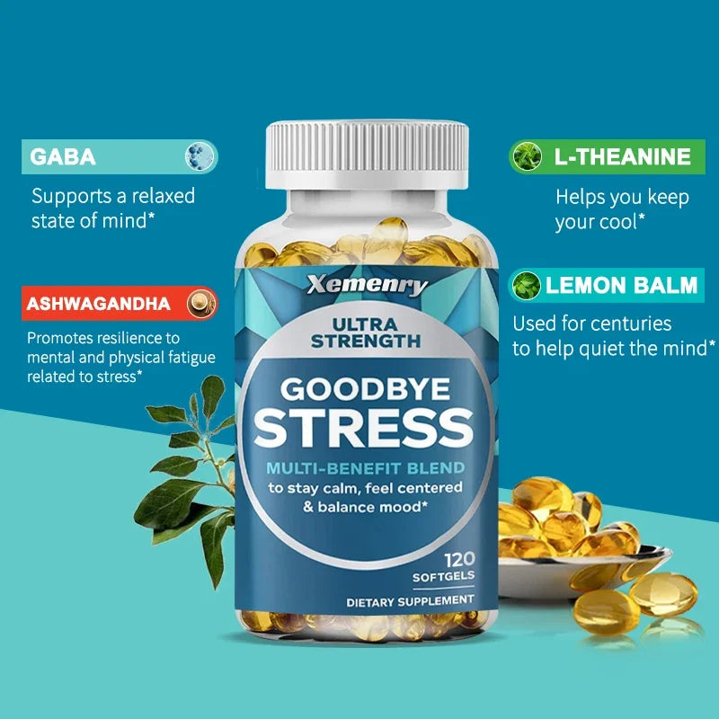 Xemenry | GABA L-Theanine Capsules | Stress Mood Relief