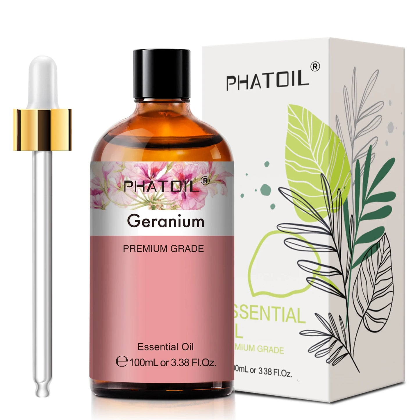 PHATOIL 100ml Natural Essential Oil For Skin Aromatherapy Diffuser Eucalyptus Lavender Vanilla Rose Fragrance Essential Oils