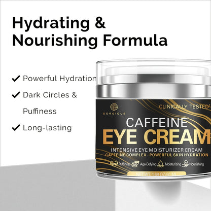 Caffeine Eye Cream | Anti-Aging, Dark Circle & Puffiness Reduction, Under-Eye & Face Tightening
