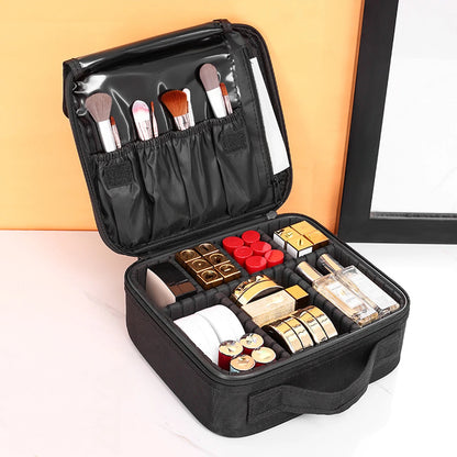 Three-layer Cosmetic Case Large Waterproof Oxford Cloth Manicure Makeup Toolbox,Travel Underwear Storage Box