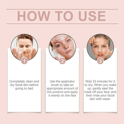 Collagen Peel Off Mask Face Deep Cleansing Moisturizing Shrink Pores Oil-Control Hydrating Facial Mask Beauty Health Skin Care
