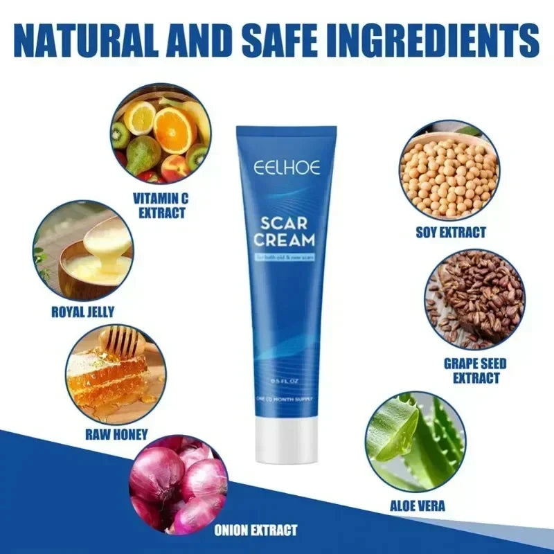 15g Scar Removing Cream Stretch Mark Removal Gel Face Body Acne Marks Injury Cesarean Burn Abrasions Scars Skin Repair Cream