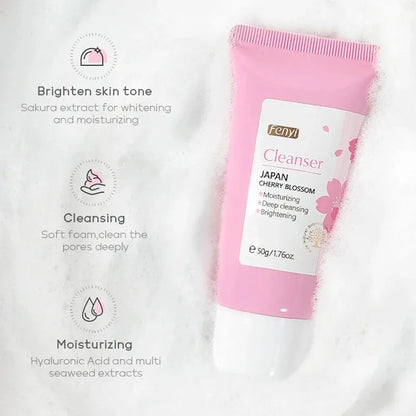 Fenyi | Vitamin C & Cherry Blossom Cleanser | Deep Cleansing, Moisturizing & Blackhead Care
