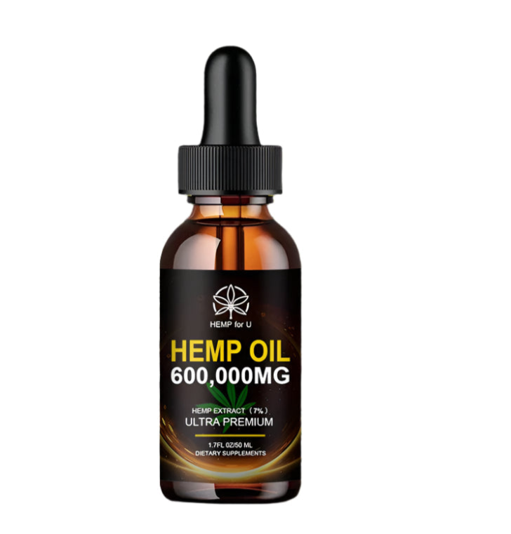 HEMP for U | Organic Hemp Oil 600,000mg | Stress, Pain & Sleep Support | 50ml