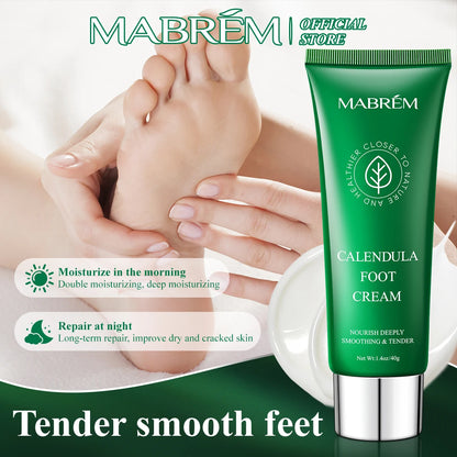 MABREM Foot Treatment Cream Whitening Anti-cracking Moisturizing  Protection Cream Relive Pain Foot Cream Exfoliating Scrub 40g