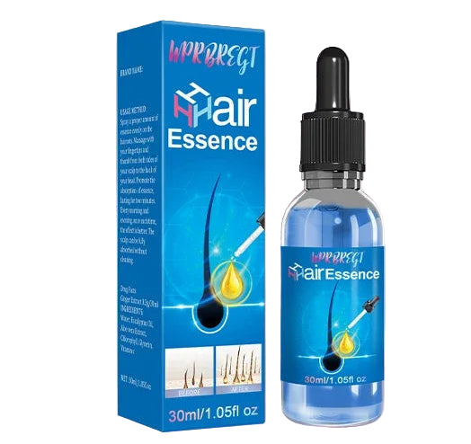 WPRBREGT Hair Growth Essential Oil – 30ml Blue Bottle Serum for Baldness Repair & Follicle Activation
