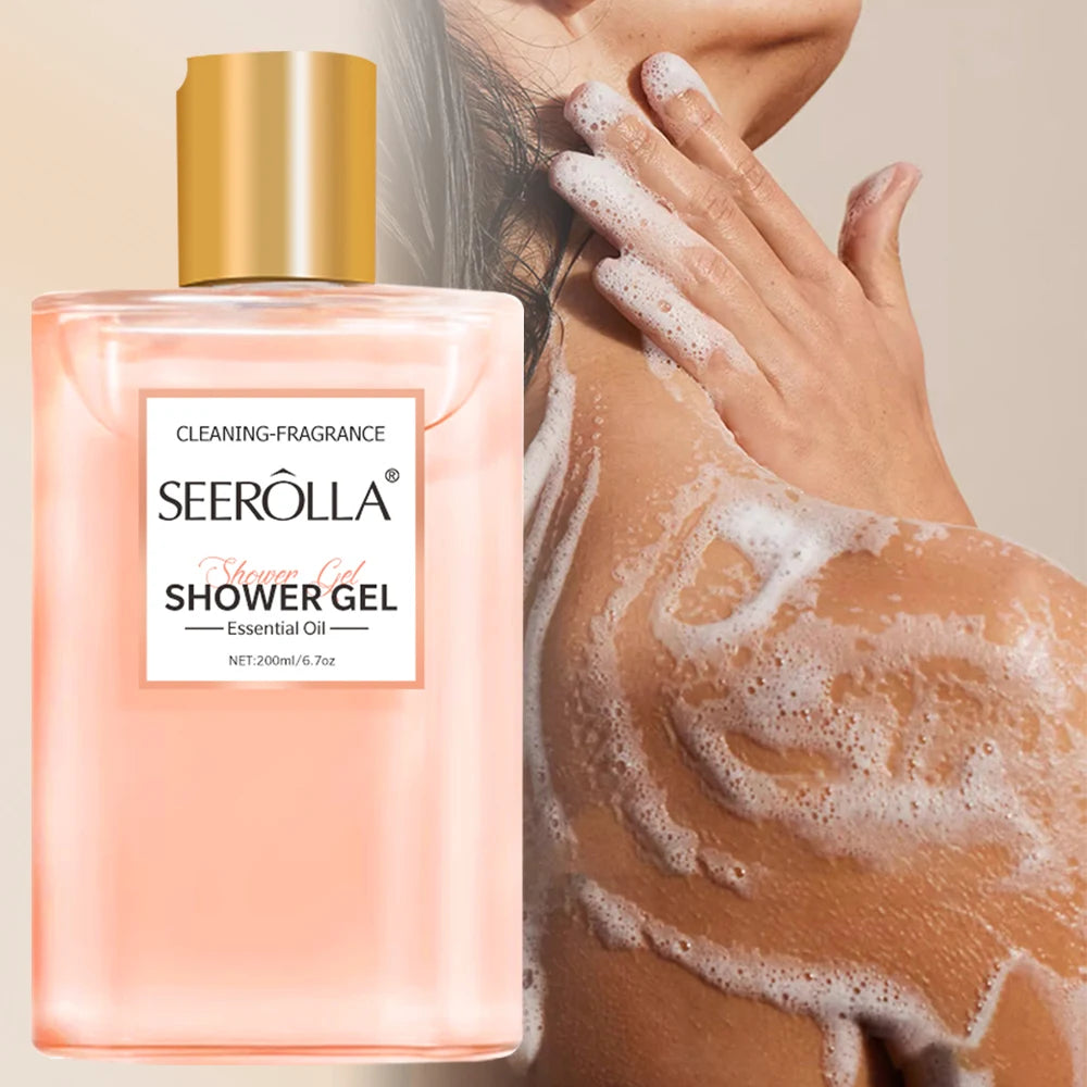 200ML fragrance citrus body shower gel moisturizing deep cleansing long-lasting fragrance rich foam