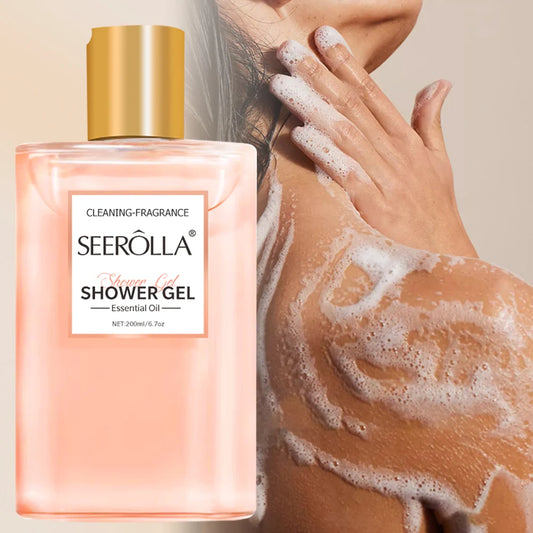 200ML fragrance citrus body shower gel moisturizing deep cleansing long-lasting fragrance rich foam