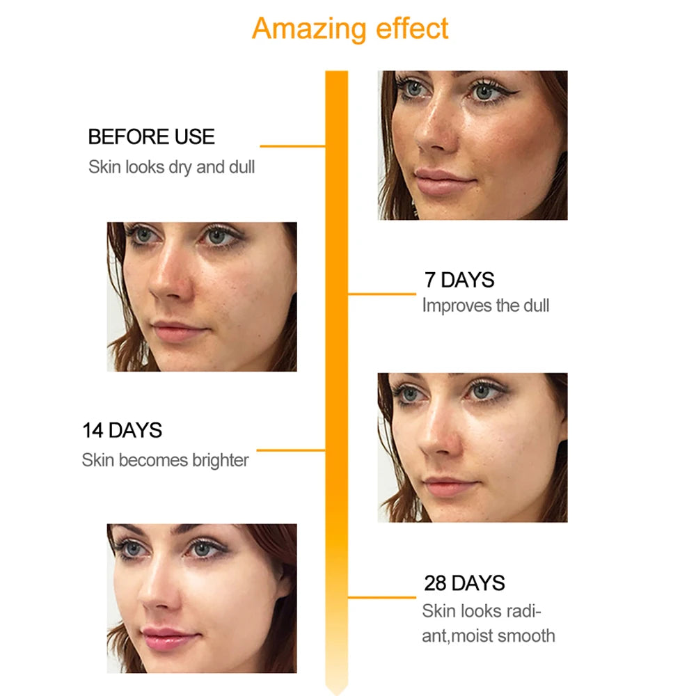 Pri Mei® Vitamin C Facial Serum | Brightening, Spot-Lightening & Anti-Acne | Hyaluronic Acid Essence | 30ml
