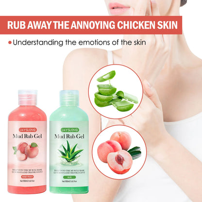 Body Exfoliating Gel Remove Dead Skin Peeling Lightening Elbow Knee Deep Cleansing Pores Smooth Moisturizing Aloe Vera Scrub Gel