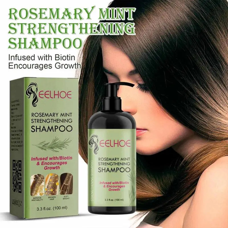 100ml Hair Growth Shampoo Rosemary Strengthening Shampoo Anti Loss Hair Care Anti-dandruff Repair Damaged Growth Hair Shampoo