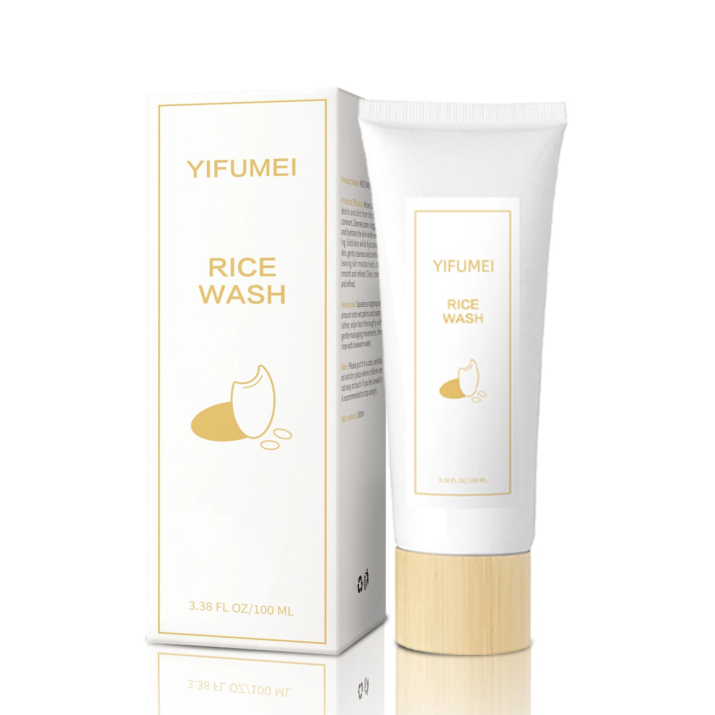 Yifumei | Rice Wash Cleanser | Gentle Cleansing & Deep Moisturizing