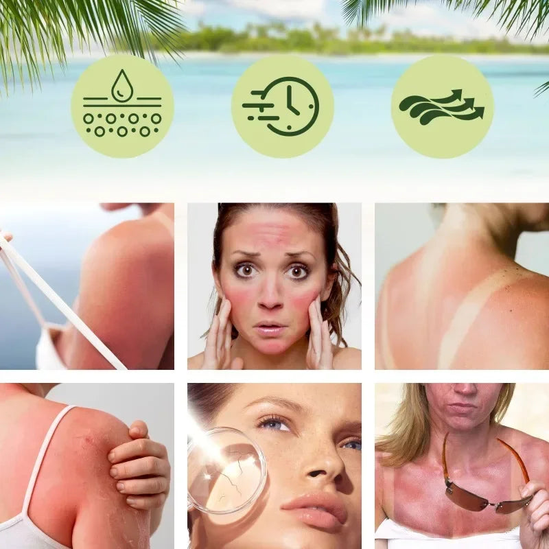 OUHOE | Aloe Leaf Extract | SPF 50+ PA+++ Sun Protection, UV Isolation, Moisturizing & Non-Greasy | 50ml