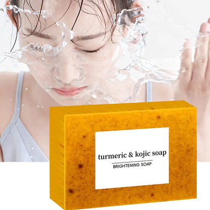 Handmade Soap | Turmeric, Lemon & Kojic Acid | Brightening & Deep Cleansing – 100g