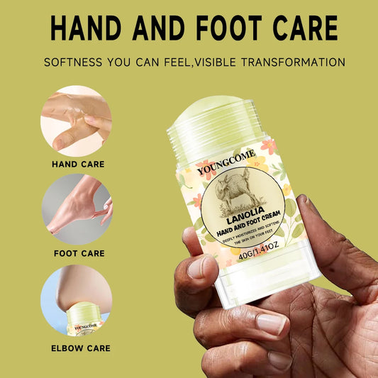 40g LANOLIA Hand and Foot Cream,Contains lanolin,hyaluronic acid, hand and foot moisturizing cream,suitable for men and women