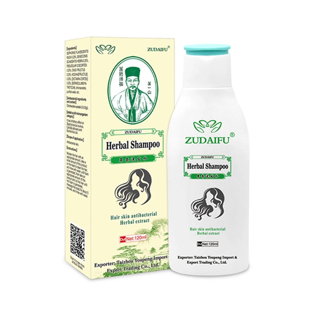 Zudaifu Herbal Therapeutic Shampoo – 120ml Anti-Dandruff, Anti-Itch & Scalp Relief Hair Care