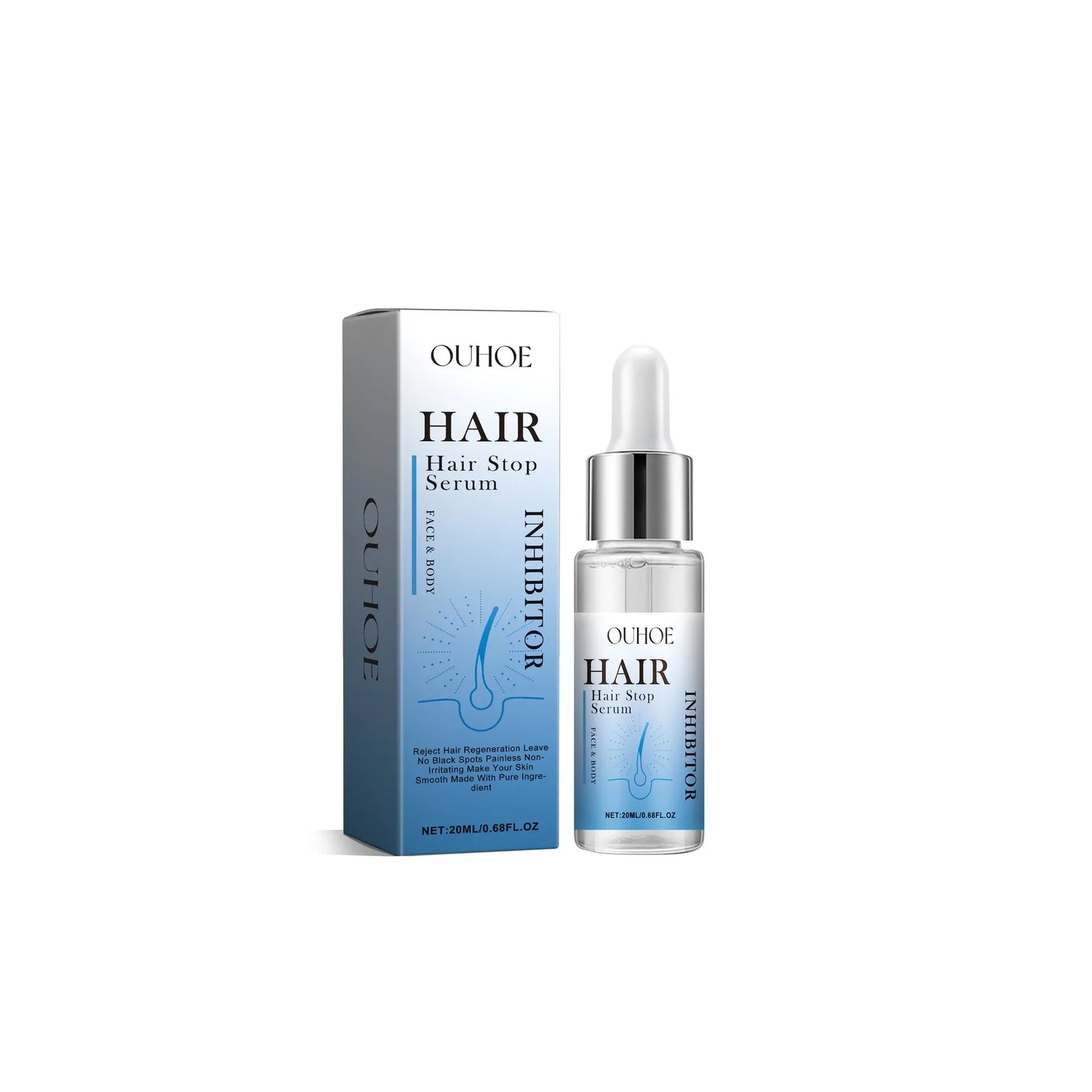 Permanent Hair Inhibiting Serum Stop Hair Growth Body Underarm Legs Arms Moisturize Whitening Powerful Painless Depilatory Serum