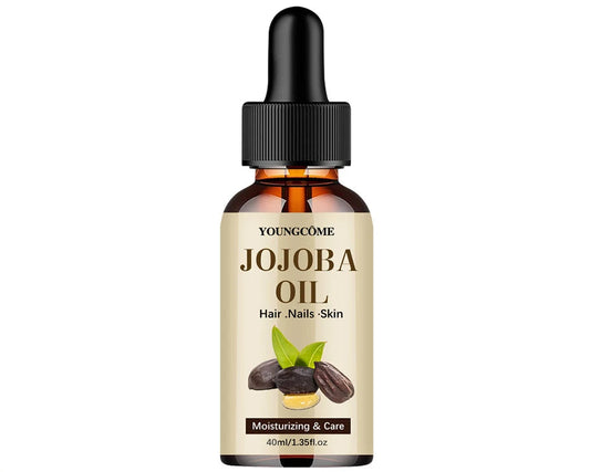 YOUNGCOME Organic Jojoba Oil – 60ml Cold-Pressed Moisturizing Oil for Hair, Face, Skin & Nails