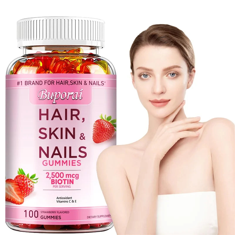 Buporai | Hair, Skin, Nails, Antioxidants, Immune Support | 100 Gummies
