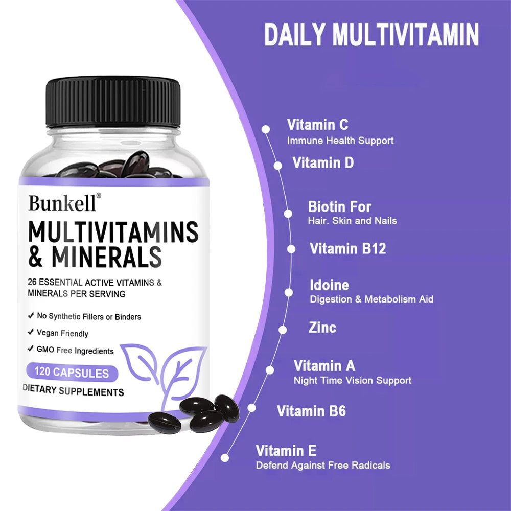 Bunkell | Multivitamins & Minerals | Full-Body Wellness Support