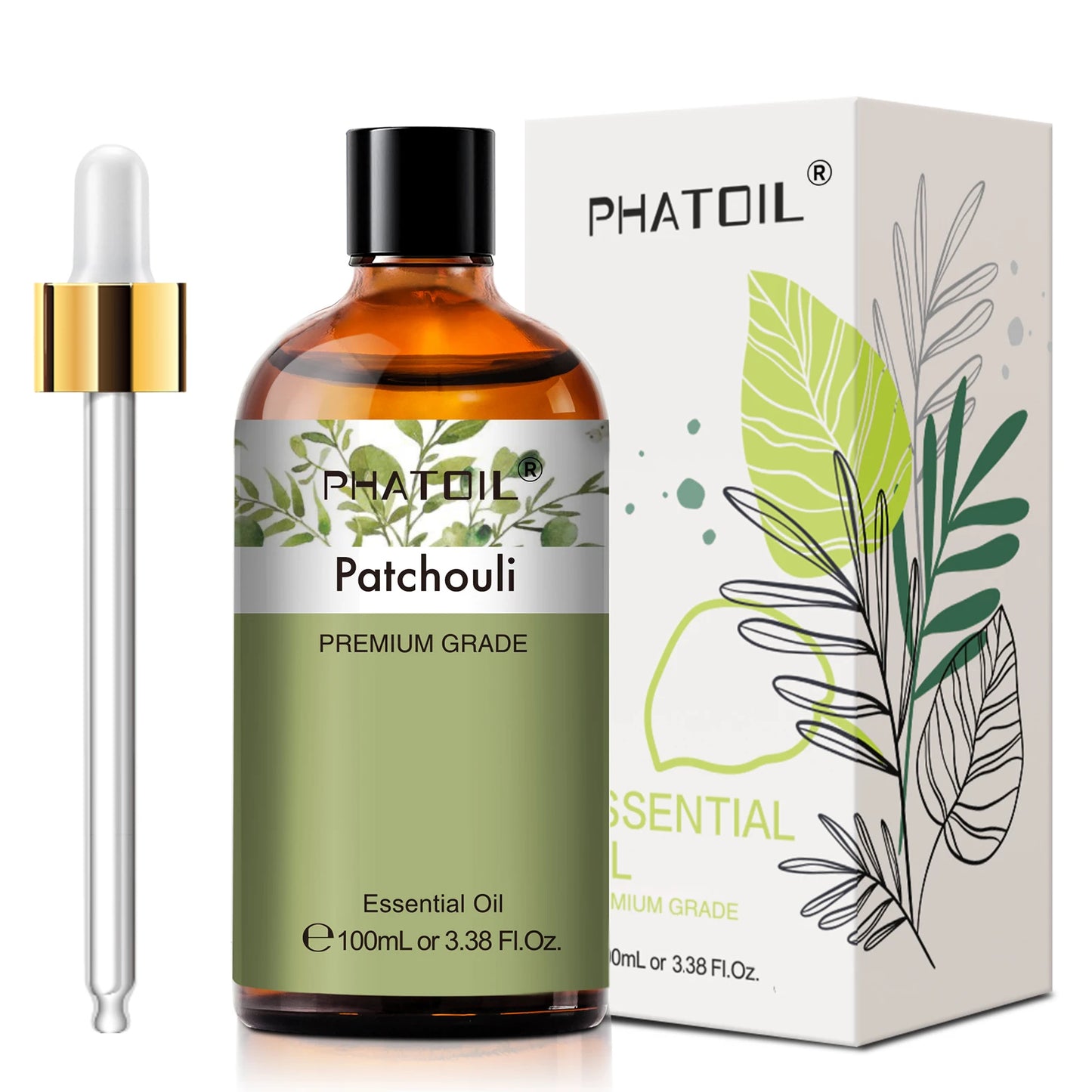 PHATOIL 100ml Natural Essential Oil For Skin Aromatherapy Diffuser Eucalyptus Lavender Vanilla Rose Fragrance Essential Oils