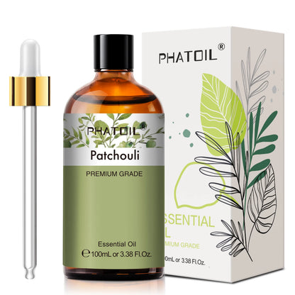 PHATOIL 100ml Natural Essential Oil For Skin Aromatherapy Diffuser Eucalyptus Lavender Vanilla Rose Fragrance Essential Oils
