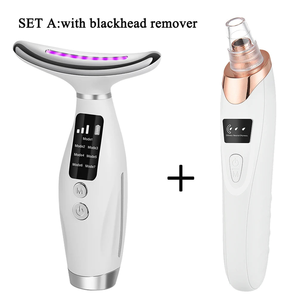 Neck & Face Beauty Device | Vibration Massage | Face Lifting Machine for Home Use