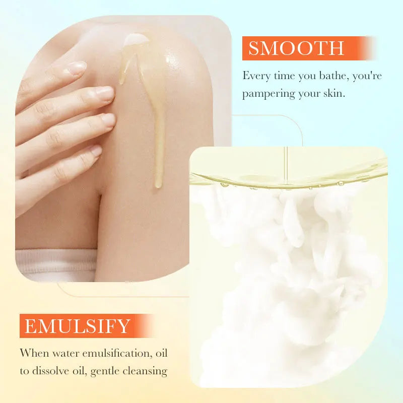 SADOER Vitamin C Whitening Oil Control Bath Oil Refreshing, Moisturizing, Long-lasting Flavor Whitening Body Wash