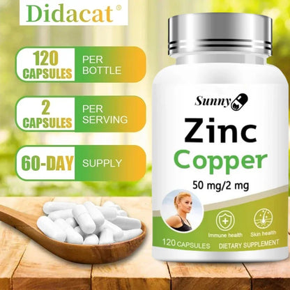 Sunny | Zinc Copper Capsules | Immune & Skin Health Support
