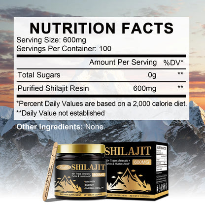 Bulla | Original Himalayan Shilajit Resin 600mg | Energy, Immunity, Hormone Balance, Skin & Overall Health | 60g