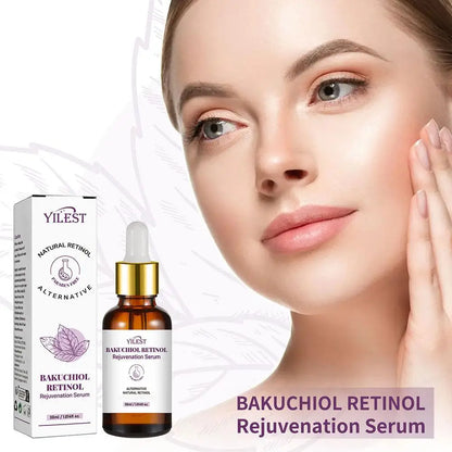 YILEST Bakuchiol Retinol Rejuvenation Serum | Natural Retinol Alternative with Vitamin Complex | Anti-Wrinkle & Skin Firming | 1/2pcs x 30ml