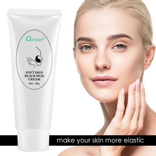 GAYEGF Carbon Gel Black Face Mask Cream | Deep Cleansing, Whitening & Skin Rejuvenation | Laser-Support Nano Toner Formula | 80g