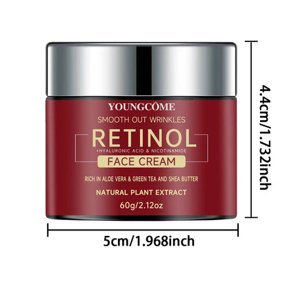 YOUNGCOME Retinol Lifting & Firming Face Cream | With Hyaluronic Acid, Niacinamide, Aloe Vera & Green Tea | Anti-Aging, Moisturizing & Brightening