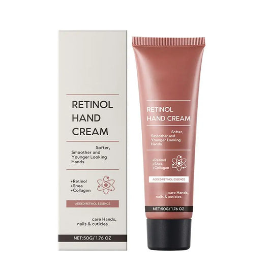 Retinol Hand Cream – 50g Firming & Moisturizing Lotion for Aging, Dry, Cracked Hands with Collagen & Shea Butter