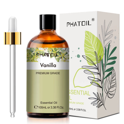 PHATOIL 100ml Natural Essential Oil For Skin Aromatherapy Diffuser Eucalyptus Lavender Vanilla Rose Fragrance Essential Oils