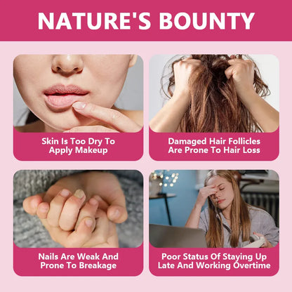 SNGHWE | Collagen & Biotin Gummies| Hair Growth, Skin & Nail Support | 60 Gummies