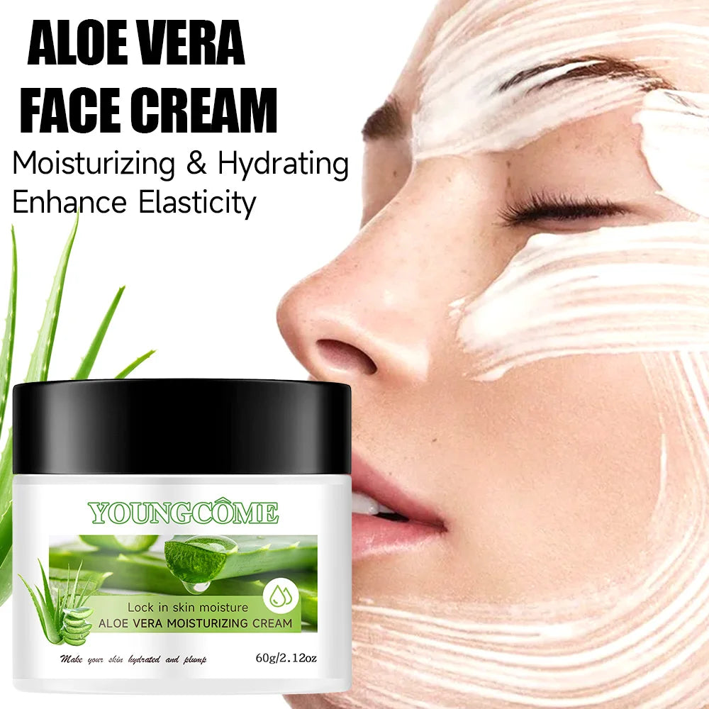 YOUNGCÔME | Aloe Vera Moisturizing Cream | Hydrating, Anti-Wrinkle, Pore Tightening
