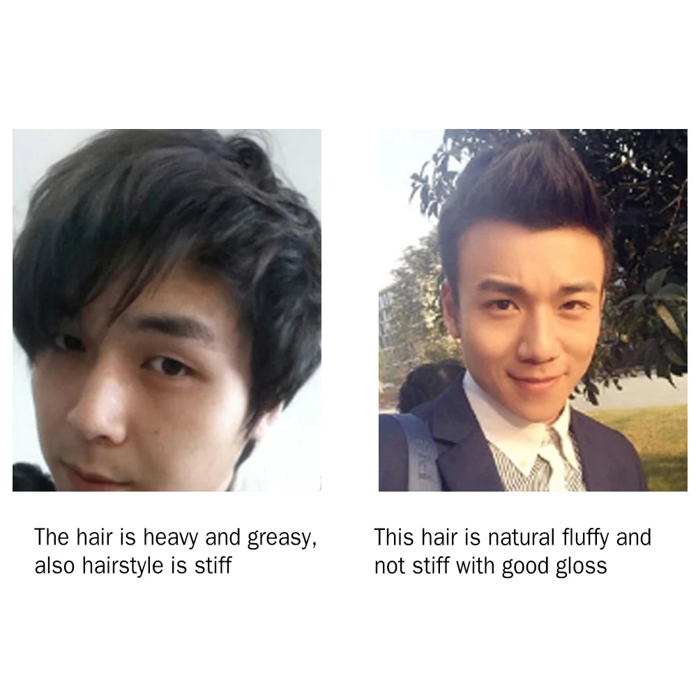 3 Colors 100ml Professional Long-Lasting Fluffy Hair Finalize Pomade Wax Styling Tools Men Cream Salon Hair Finishing Gel Cream