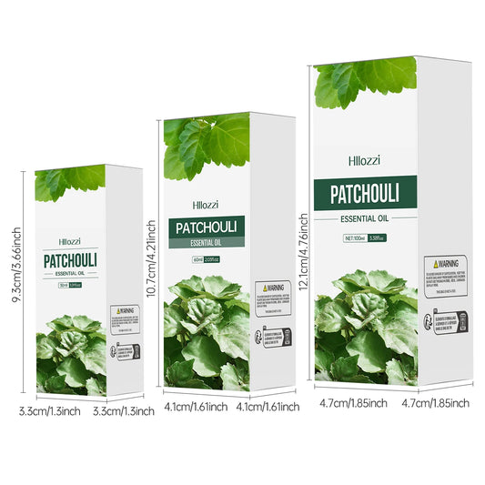 Patchouli Essential Oil | Hydrating & Moisturizing, Skin & Body Care, Natural Fragrance & Perfume | 100ml / 60ml / 30ml