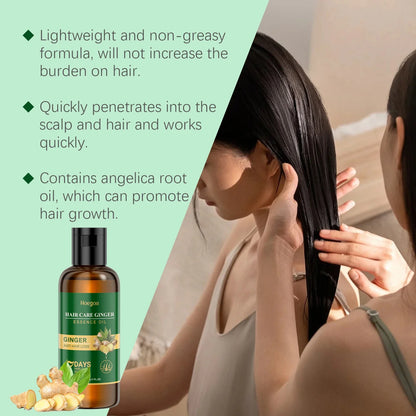 Ginger Anti Loss Shampoo Hair Strengthen Restore Damaged Oil Control Cleansing Dandruff Moisturizing Smooth Hair Growth Shampoo