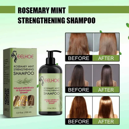 100ml Hair Growth Shampoo Rosemary Strengthening Shampoo Anti Loss Hair Care Anti-dandruff Repair Damaged Growth Hair Shampoo