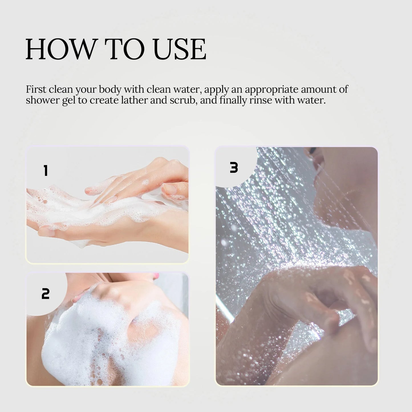 Body Cleaning Gel Dryness Improving Roughness Shrink Pores Oil Control Moisturizing Skin Brighten Exfoliator Skin Care Body Wash