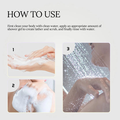 Body Cleaning Gel Dryness Improving Roughness Shrink Pores Oil Control Moisturizing Skin Brighten Exfoliator Skin Care Body Wash