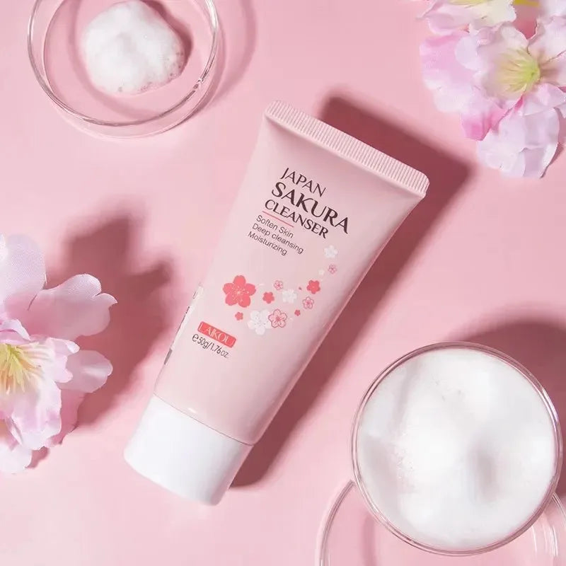 Laikou | Japan Sakura Cleanser | Deep Cleansing, Moisturizing & Skin Softening Care