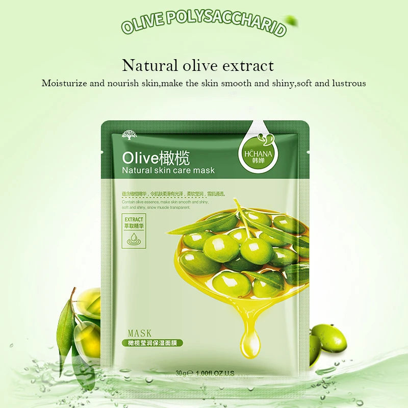 Fresh Fruit Facial Masks | Korean Skincare for Moisturizing, Firming & Hydrating | Sheet Mask Set for Healthy, Glowing Skin|30pcs