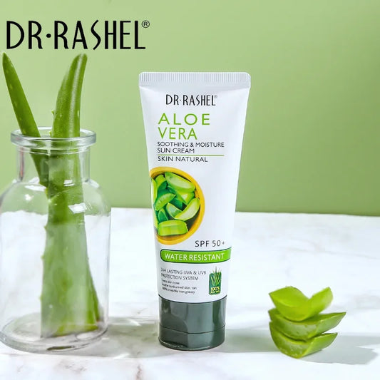DR.RASHEL SPF 50 Sunscreen BB Cream | Moisturizing Face & Body Sunblock with Aloe Vera | Skin Protection & Whitening | Prevents Sunburn