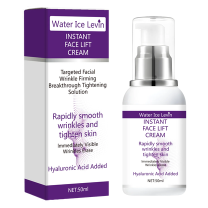 Water Ice Levin Instant Face Lift Cream | Rapid Wrinkle Smoothing & Skin Tightening | With Hyaluronic Acid | 50ml
